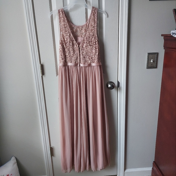 Celebrate DB Studio - Formal Junior/Ladies Bridesmaid Dress Sand/Beige/Tan - Picture 3 of 15